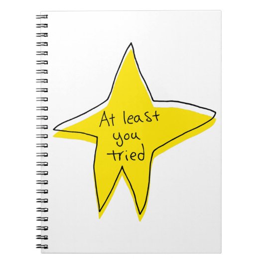 少なくとも試してみた – Yellow Star ノートブック (正面)