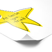 少なくとも試してみた – Yellow Star フォトプリント (角)