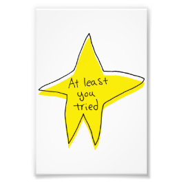 少なくとも試してみた – Yellow Star フォトプリント