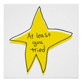 少なくとも試してみた – Yellow Star ポスター