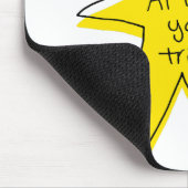 少なくとも試してみた – Yellow Star マウスパッド (コーナー)