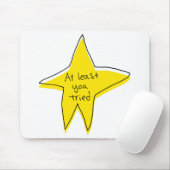 少なくとも試してみた – Yellow Star マウスパッド (マウス)