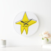 少なくとも試してみた – Yellow Star ラージ壁時計 (ホーム)