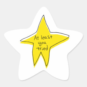 少なくとも試してみた – Yellow Star 星シール