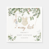 少メリーし | ボホガール冬の赤ちゃんシャワー スタンダードカクテルナプキン (正面)