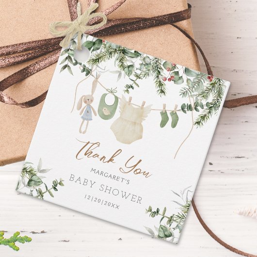 少メリーし | ボホガール冬の赤ちゃんシャワー フェイバータグ