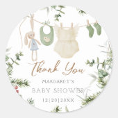 少メリーし | ボホガール冬の赤ちゃんシャワー ラウンドシール (正面)