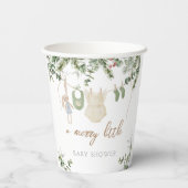 少メリーし | ボホガール冬の赤ちゃんシャワー 紙コップ (裏面)