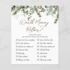 少メリーし |冬の赤ちゃんシャワーカスタムゲーム