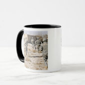 少人数の武器攻撃に応える兵士 マグカップ (正面左)