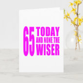 少女おもしろい誕生日65トゥデイアンドノーネザウィザー カード (黄色い花)