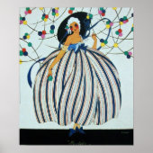 少女お洒落美しいファッション衣装デザイン ポスター (正面)