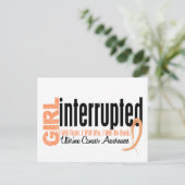 少女が1人の子宮がんを中断 ポストカード (スタンド正面)