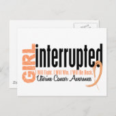 少女が1人の子宮がんを中断 ポストカード (正面/裏面)