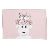 少女たお洒落ちが育てる羊の漫画と子どもの名前 枕カバー (正面左)