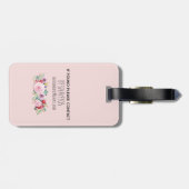 少女たちかわいい羊水彩花と名前 ラゲッジタグ (裏面横)
