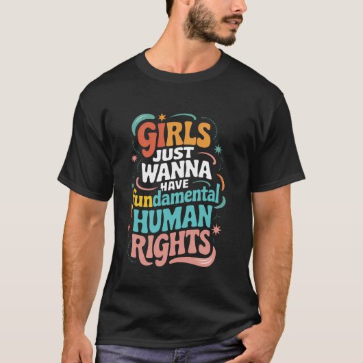 少女たちは基本的人権を楽しみたい Tシャツ (正面)