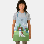 少女たちカウト&スプリンガーモダンスパニエル犬ドッグキッズ エプロン (インサイチュ)