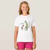 少女とゴブリンのTシャツ Tシャツ (正面フル)