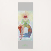 少女とチャクラ瞑想 ヨガマット (正面)