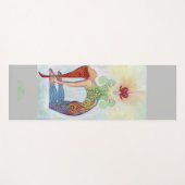 少女とチャクラ瞑想 ヨガマット (正面(横))