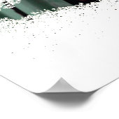 少女とヒマワリの水彩画インテリア ポスター (角)