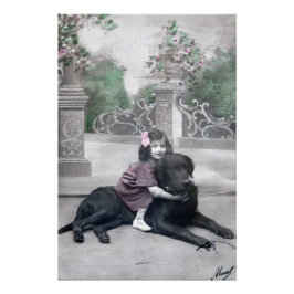 少女と愛犬 ポスター