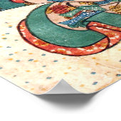 少女と猫, 国芳 Girl with Cat, Kuniyoshi, Ukiyo-e ポスター (角)