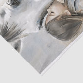少女と白馬のファームハウス風デコパージュ 薄葉紙 (詳細)