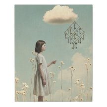 少女と鍵の凧 | 超現実的な絵本