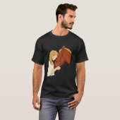少女と馬の友情 Tシャツ (正面フル)