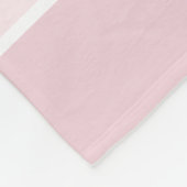 少女のかわいいピンクのサファリゼブラと名前 フリースブランケット (角)