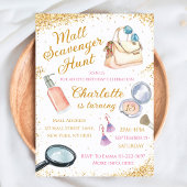 少女のためのモールスカベンジャー狩り誕生日招待状 招待状