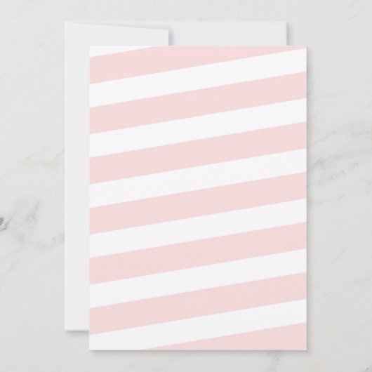 少女のピンク恐竜のベビーシャワー招待状 招待状 (裏面)