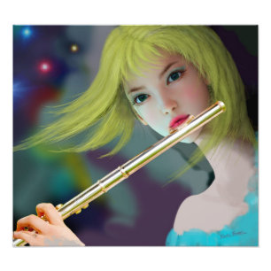 少女のフルート2 フォトプリント           