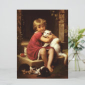 少女のペットお気に入りのネコ（ペロー） カード (スタンド正面)