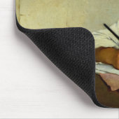 少女のペット書のゴールドフィンチby Henriette Browne マウスパッド (コーナー)