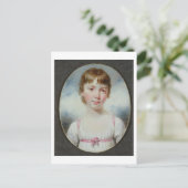 少女のミニチュア ポストカード (スタンド正面)