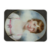 少女のミニチュア マグネット (横)