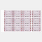 少女の名前ファブリック服のラベル虹のユニコーン ラベル (シート)