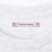 少女の名前ファブリック服のラベル虹のユニコーン ラベル (貼付)