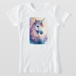少女の夢のユニコーンTシャツ Tシャツ