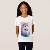 少女の夢のユニコーンTシャツ Tシャツ (正面フル)