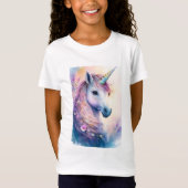 少女の夢のユニコーンTシャツ Tシャツ (正面)
