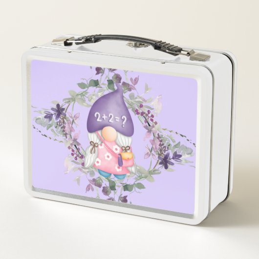 少女の子供のための弁当箱 メタルランチボックス (裏面)