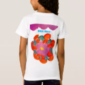 少女の愛らしい夢 Tシャツ (裏面)