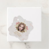 少女の確認フォトピンクオーキズ金ゴールド大理石 フェイバータグ (インサイチュ)