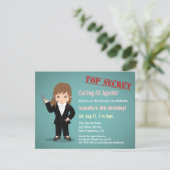 少女の秘密諜報員の誕生日パーティー 招待状 (スタンド正面)