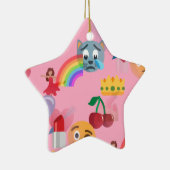 少女の絵文字 セラミックオーナメント (右)