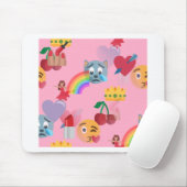 少女の絵文字 マウスパッド (マウス)